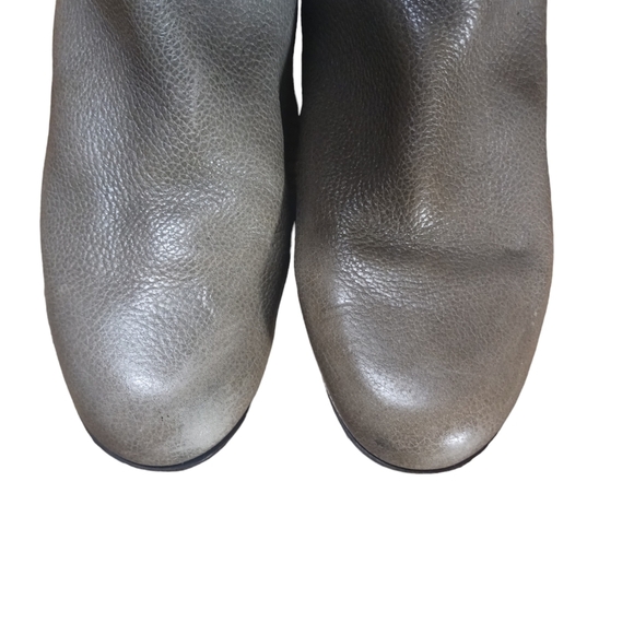 ENZO ANGIOLINI ZAYRA Tall Green Distressed Leather Riding Boots Women's size 7 M - Picture 4 of 11